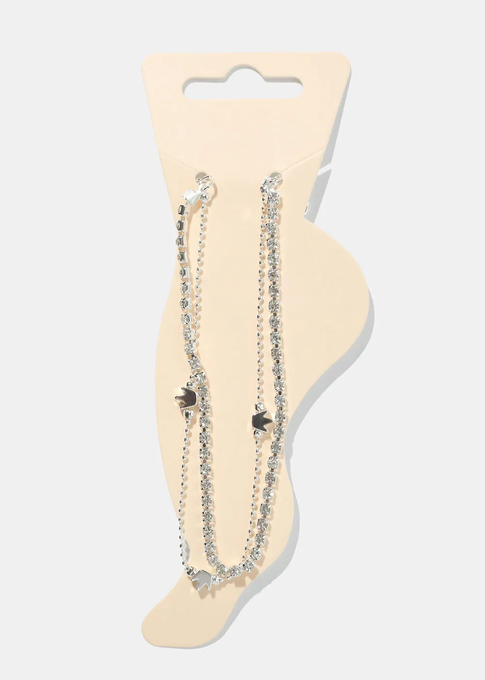 Crown Charm Anklet