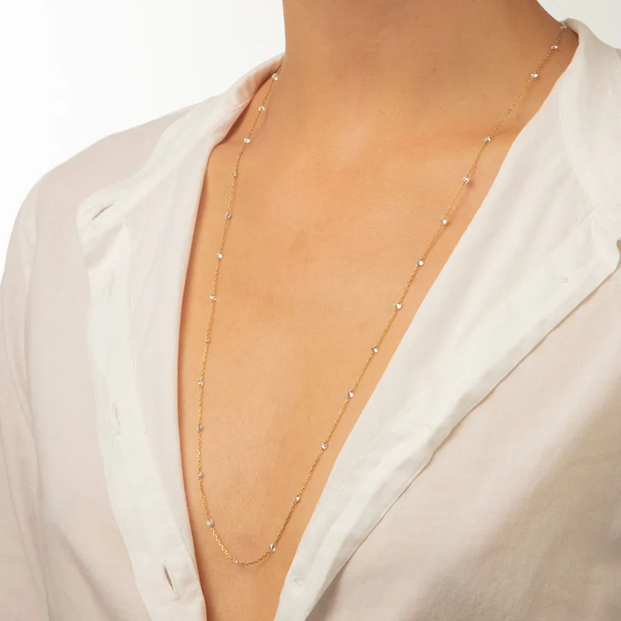 Dana?? 18K Gold Necklace w. 35 Diamonds