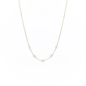 Dana?? Encrusted 18K Gold Necklace w. Diamonds