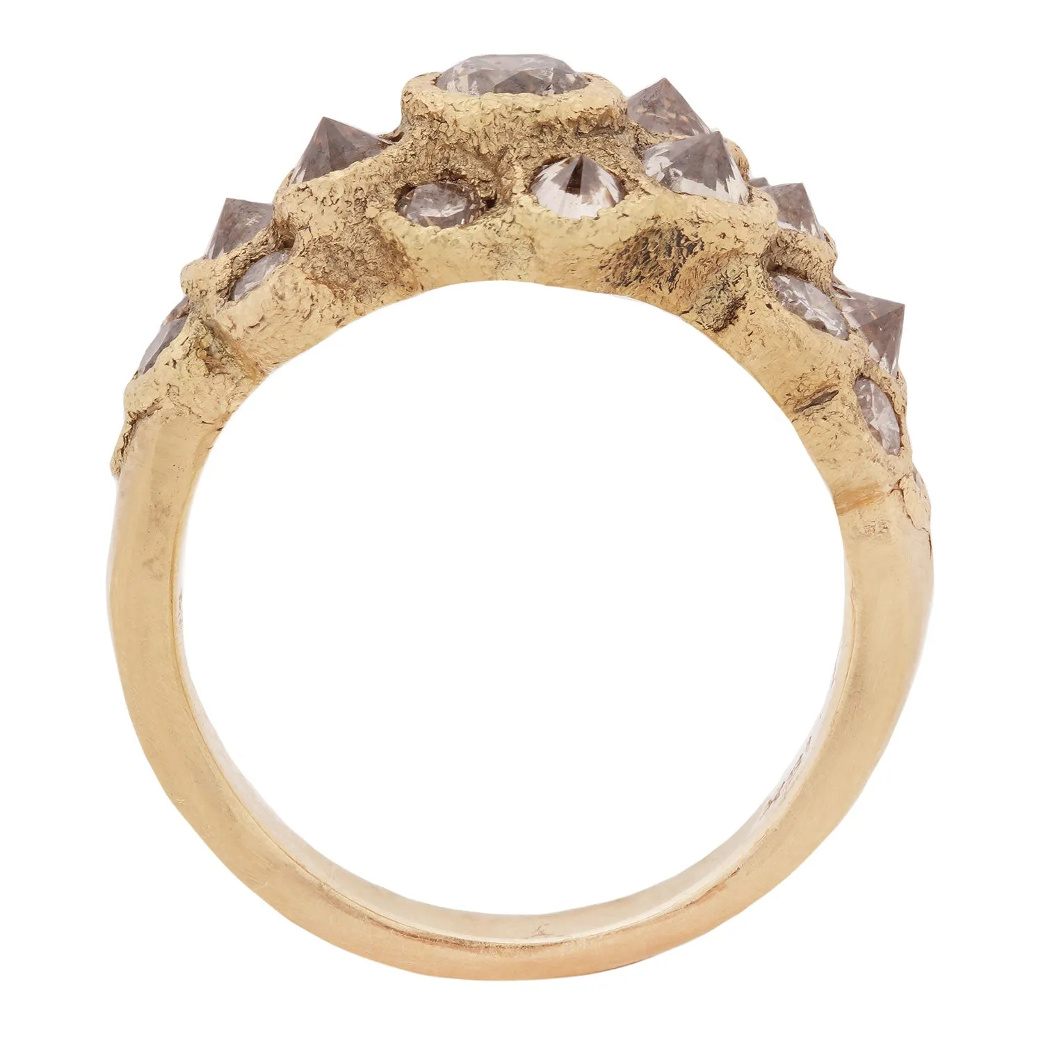 Diamond Bloom Cluster Ring