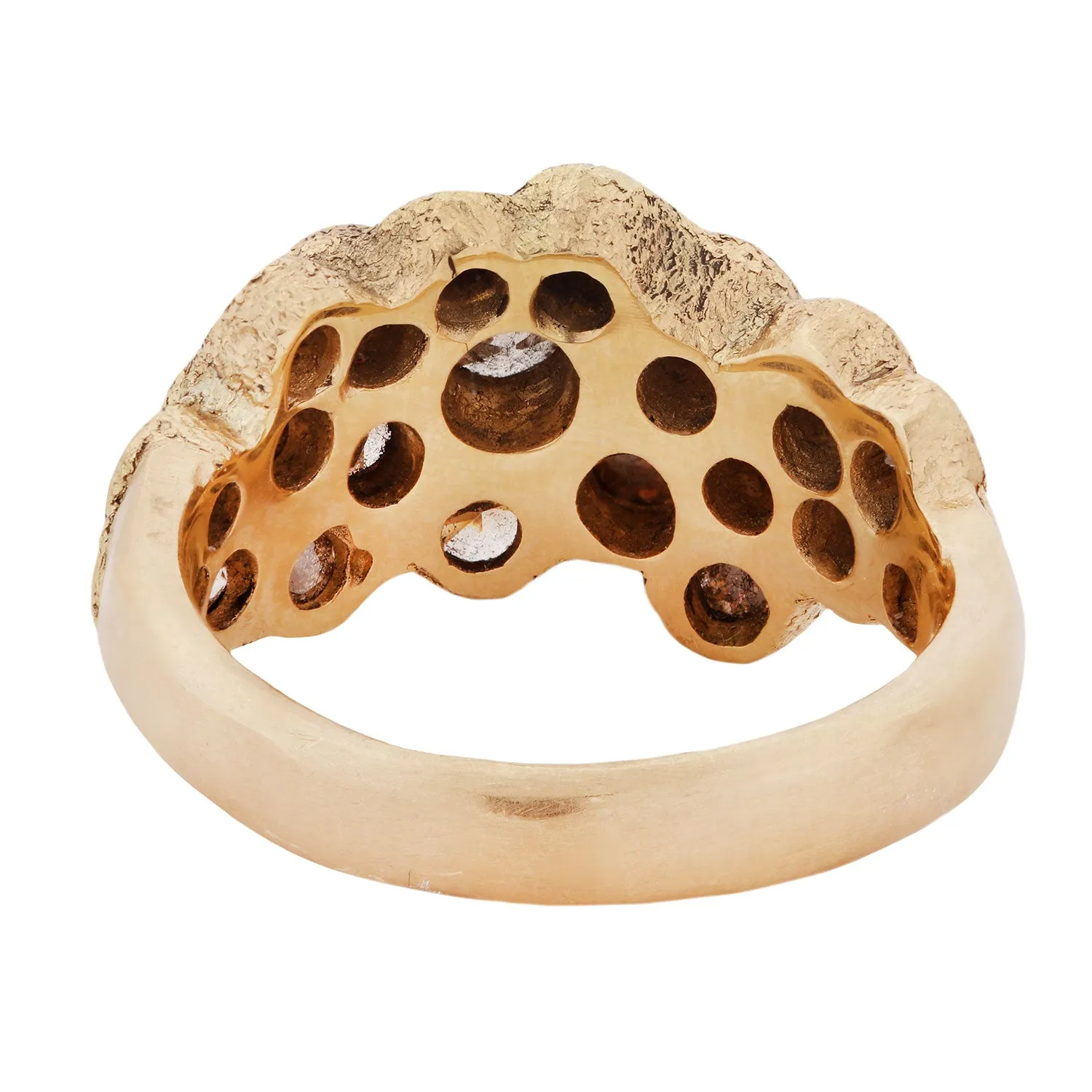Diamond Bloom Cluster Ring