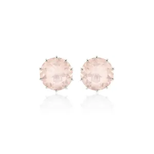 Dottie Earrings in Rose Quartz