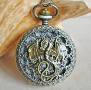 Dragon Pocket Watch Battery Operated