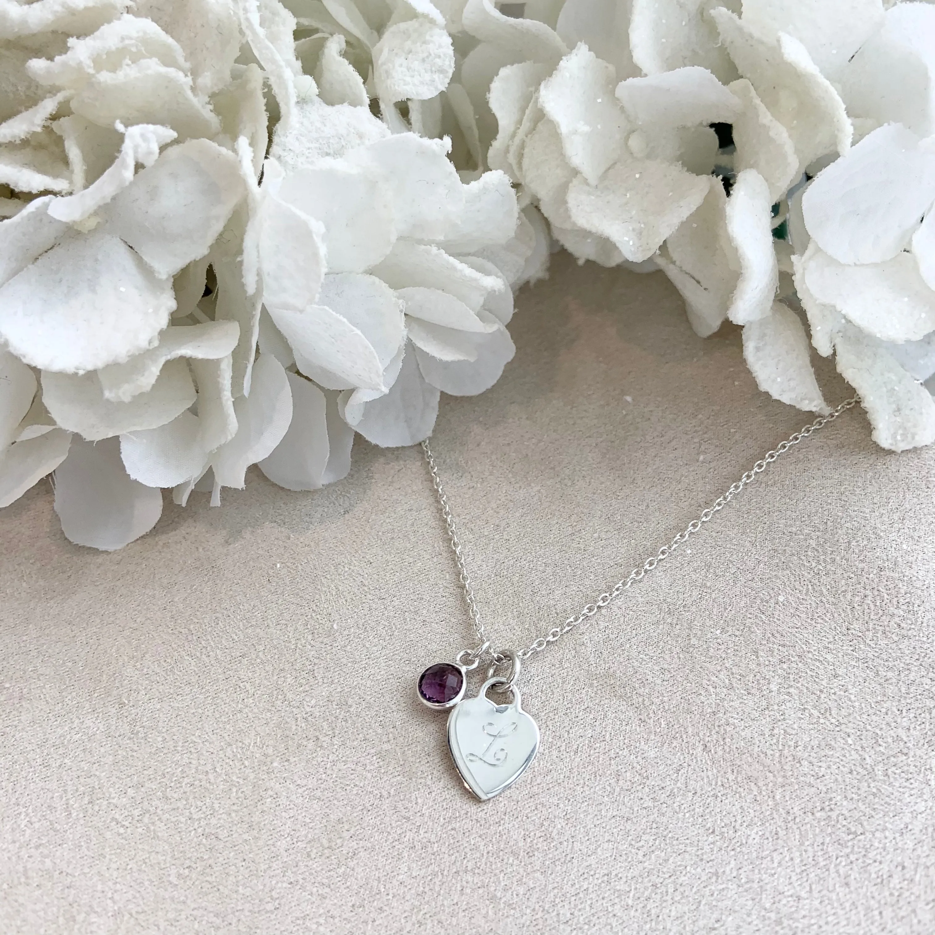 Engravable - 925 Sterling Silver Heart Necklace