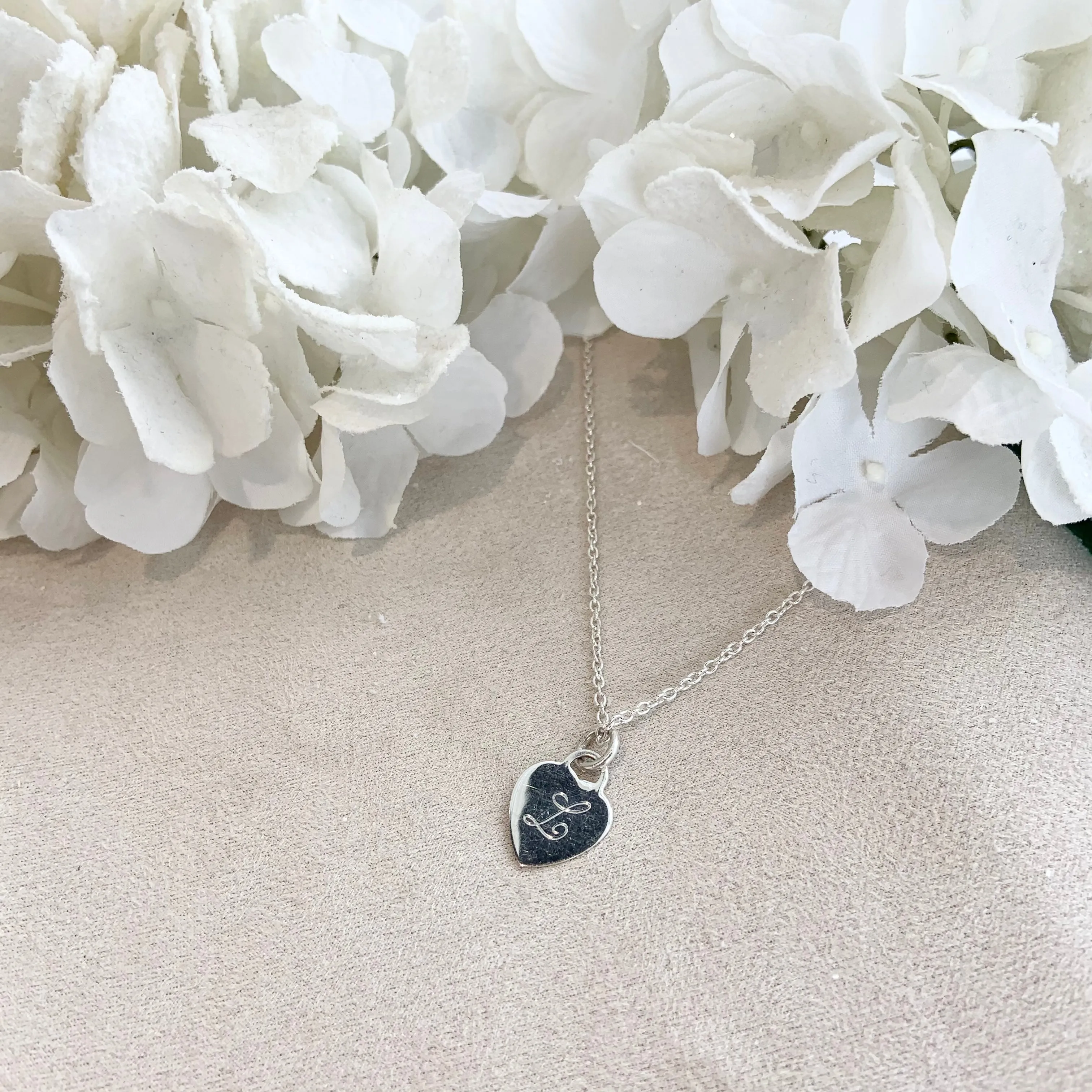 Engravable - 925 Sterling Silver Heart Necklace