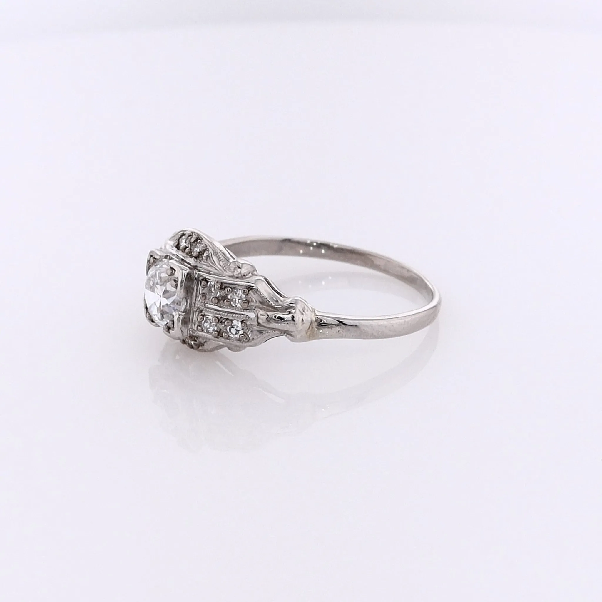 Estate Platinum Diamond Ring