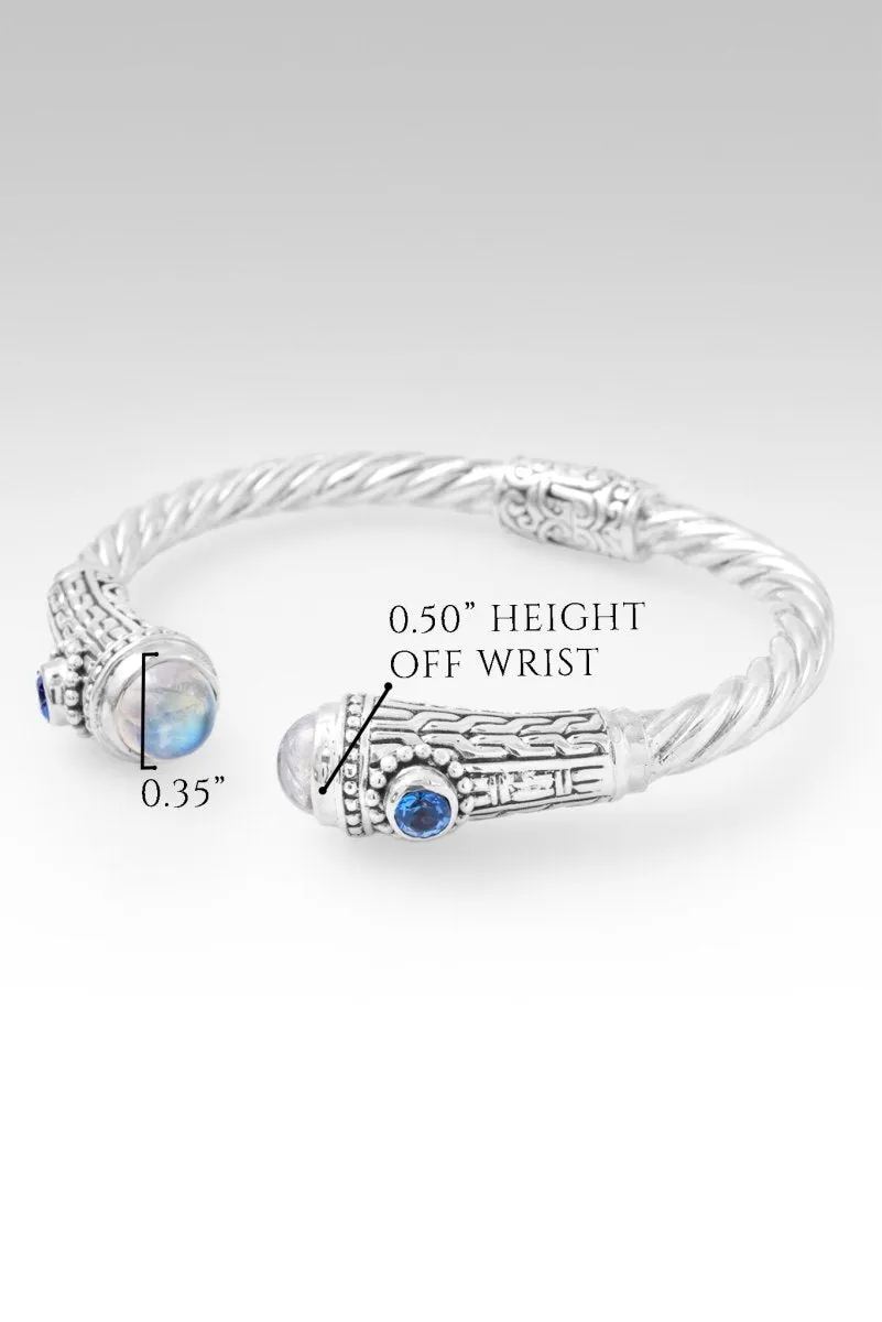 Faithful in Prayer Tip-to-Tip Bracelet? in Rainbow Moonstone & Royal Bali Blue? Mystic Topaz