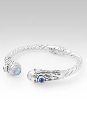 Faithful in Prayer Tip-to-Tip Bracelet? in Rainbow Moonstone & Royal Bali Blue? Mystic Topaz