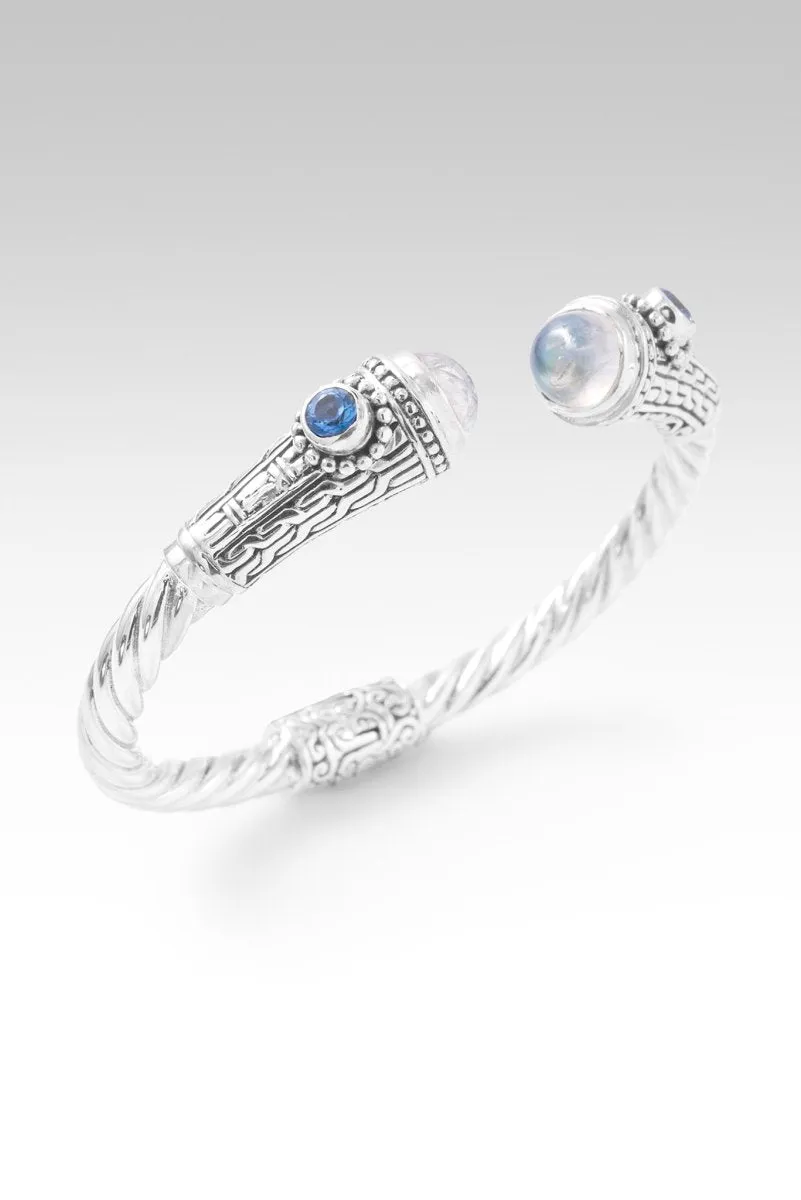 Faithful in Prayer Tip-to-Tip Bracelet? in Rainbow Moonstone & Royal Bali Blue? Mystic Topaz