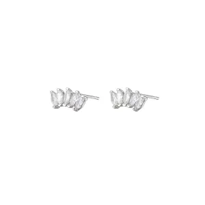 Five CZ Stud Earrings