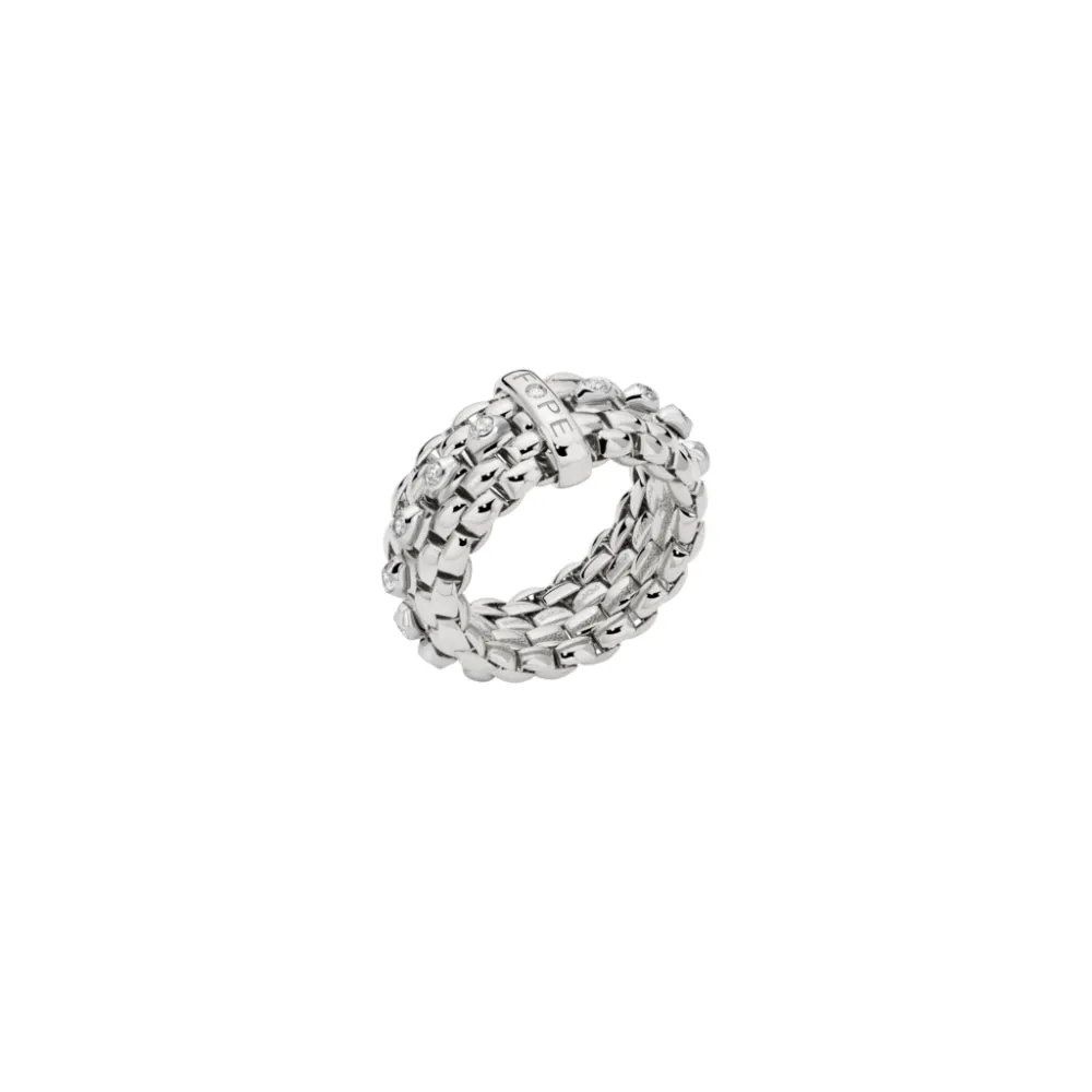 Fope Panorama 18k Flex'It Ring with Diamond Set