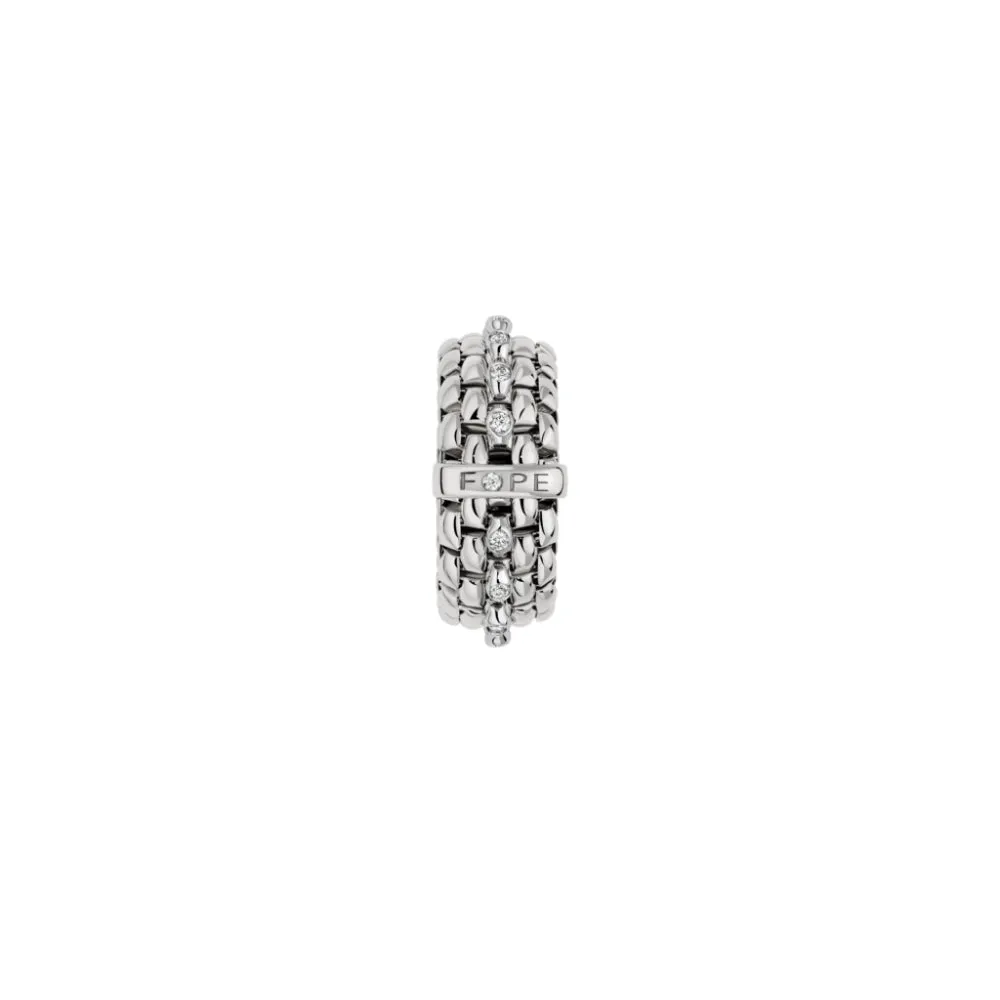 Fope Panorama 18k Flex'It Ring with Diamond Set