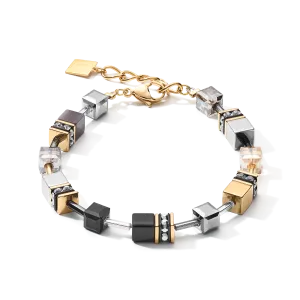 GEOCUBE? Bracelet grey-gold
