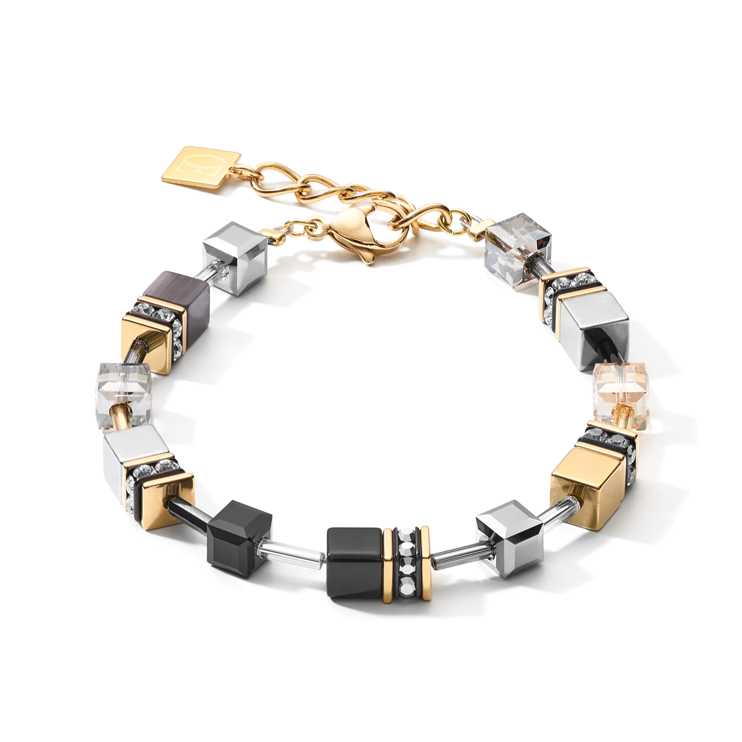 GEOCUBE? Bracelet grey-gold