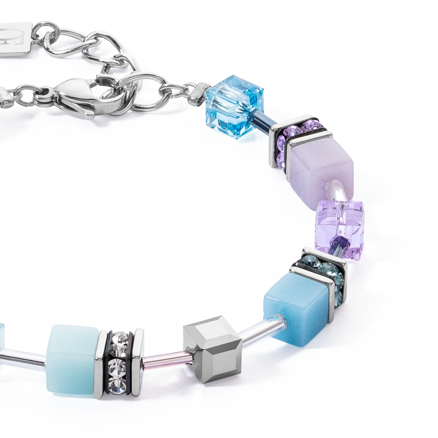 GeoCUBE? Iconic bracelet aqua-lilac