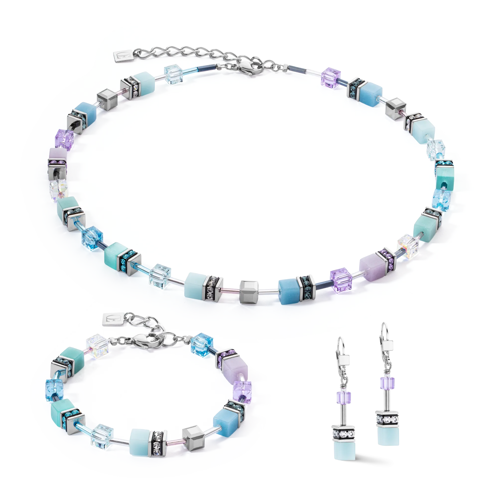 GeoCUBE? Iconic bracelet aqua-lilac