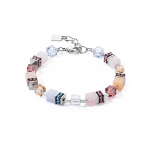 GeoCUBE? Precious Statement bracelet silver-pastel