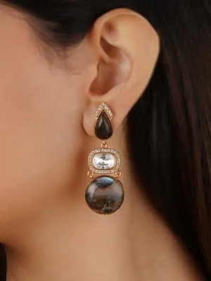 Gold Plated Contemporary Earrings - CC-EAR18