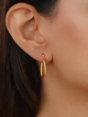 Gold Plated Temple Earrings - TMPEAR56