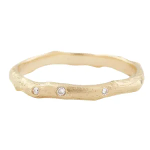 Gold Vine Diamond Band