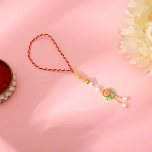 Golden Peacock Lumba Rakhi