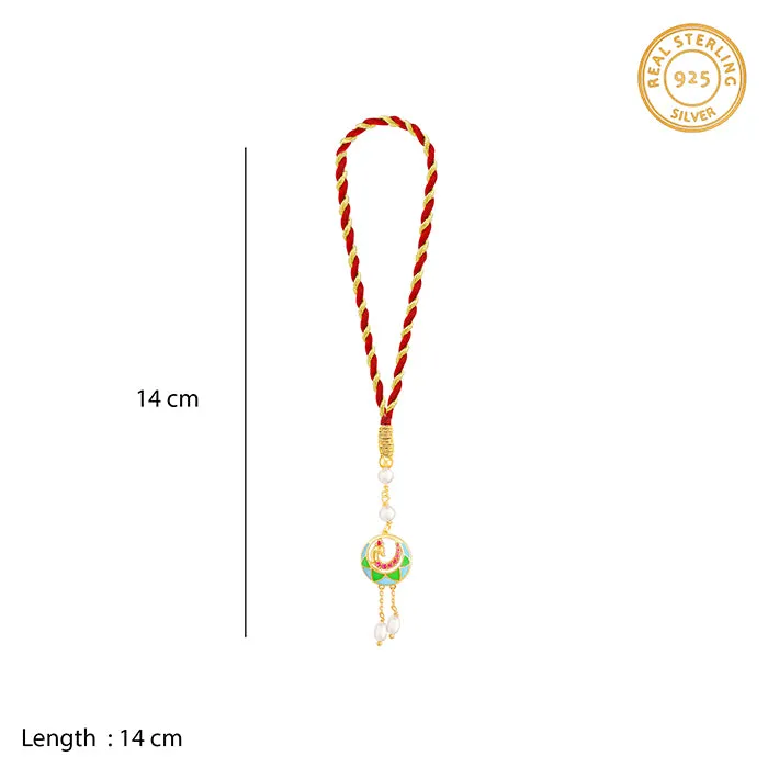 Golden Peacock Lumba Rakhi