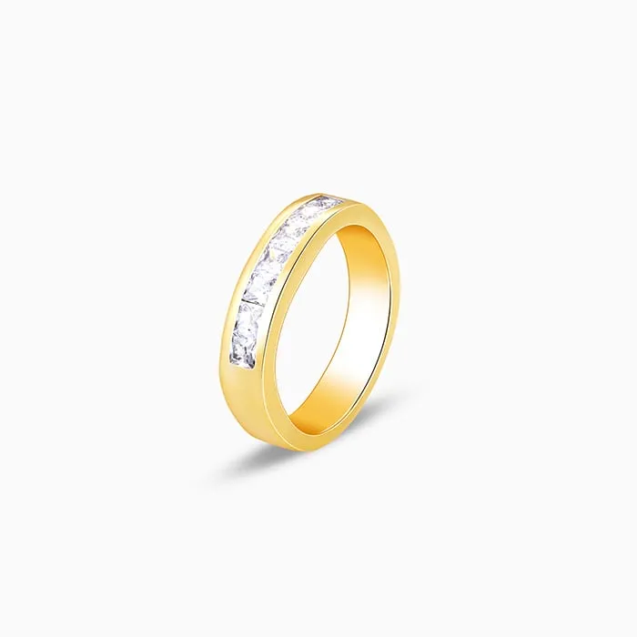 Golden Subdued Elegance Men's Ring