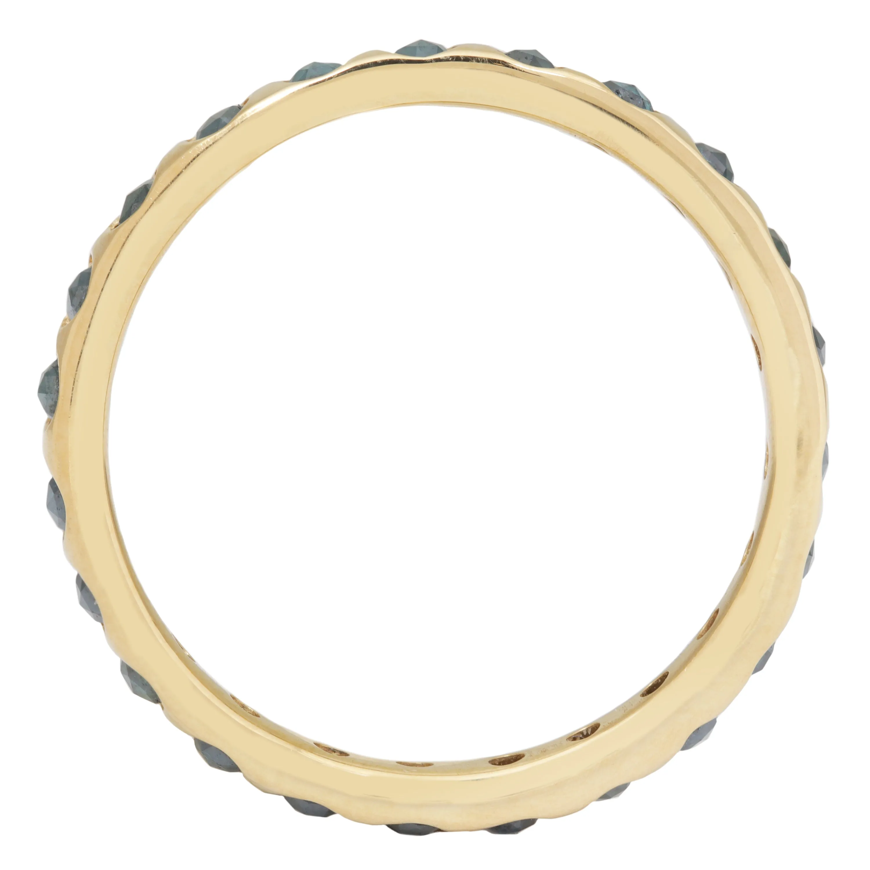 Green Diamond Eternity Band