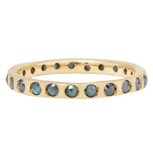 Green Diamond Eternity Band