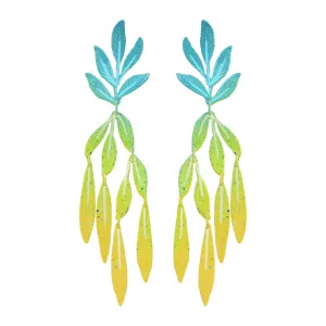 Green Sea Forest Earrings