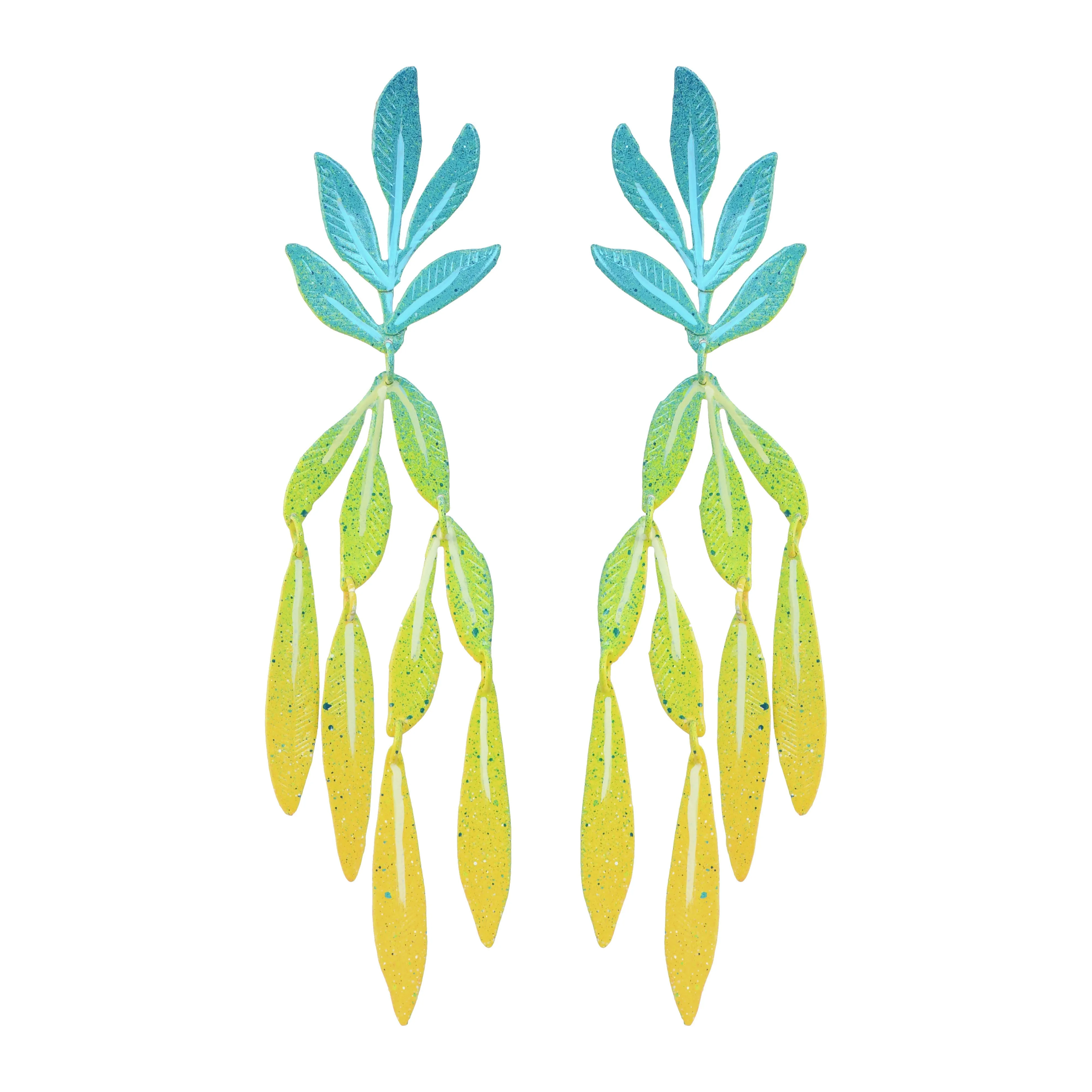 Green Sea Forest Earrings