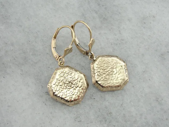 Handmade, One of a Kind Earrings From Vintage Cufflinks