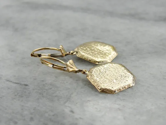 Handmade, One of a Kind Earrings From Vintage Cufflinks