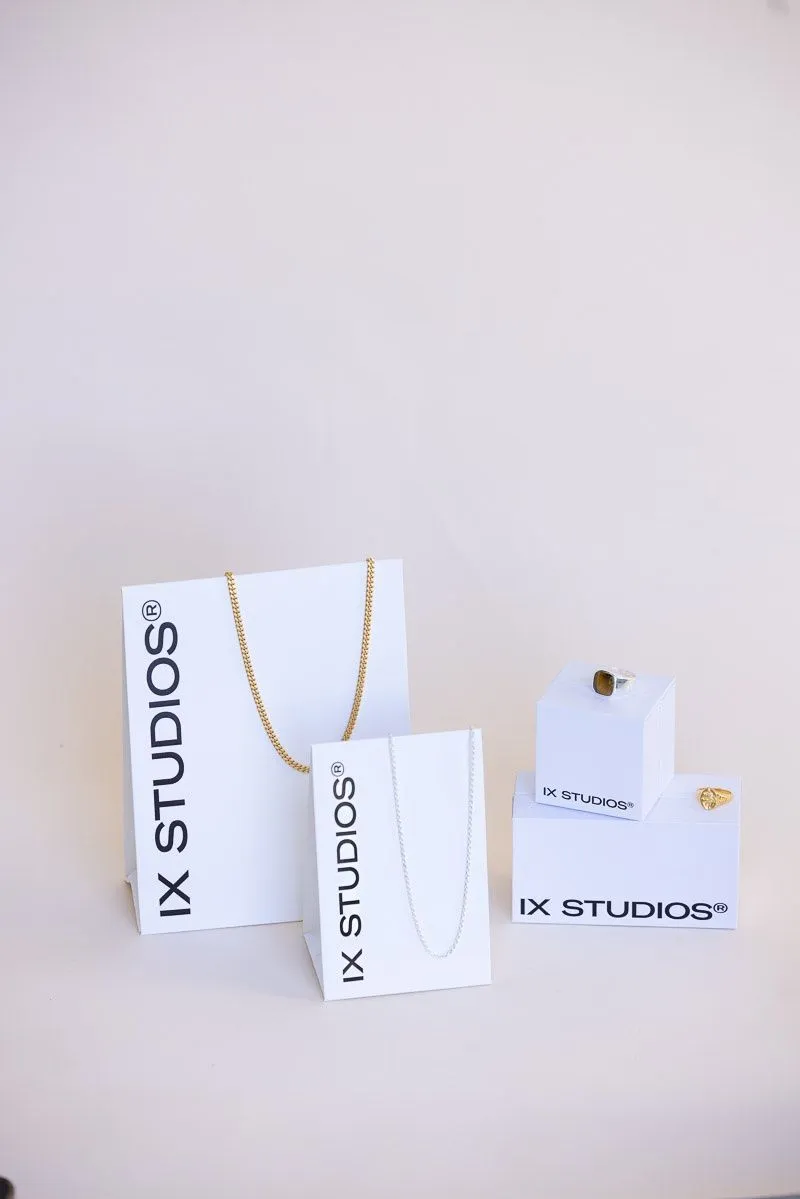 IX S Letter 22K Gold Plated Pendant