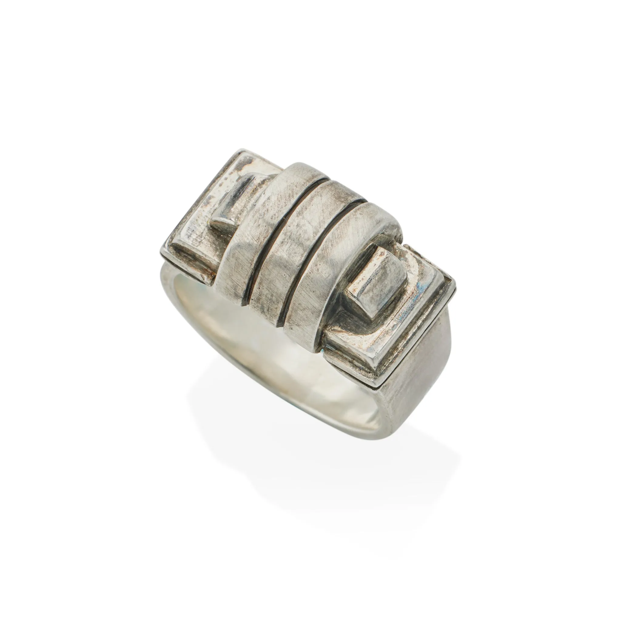 Jean Despr??s Modernist Silver Ring