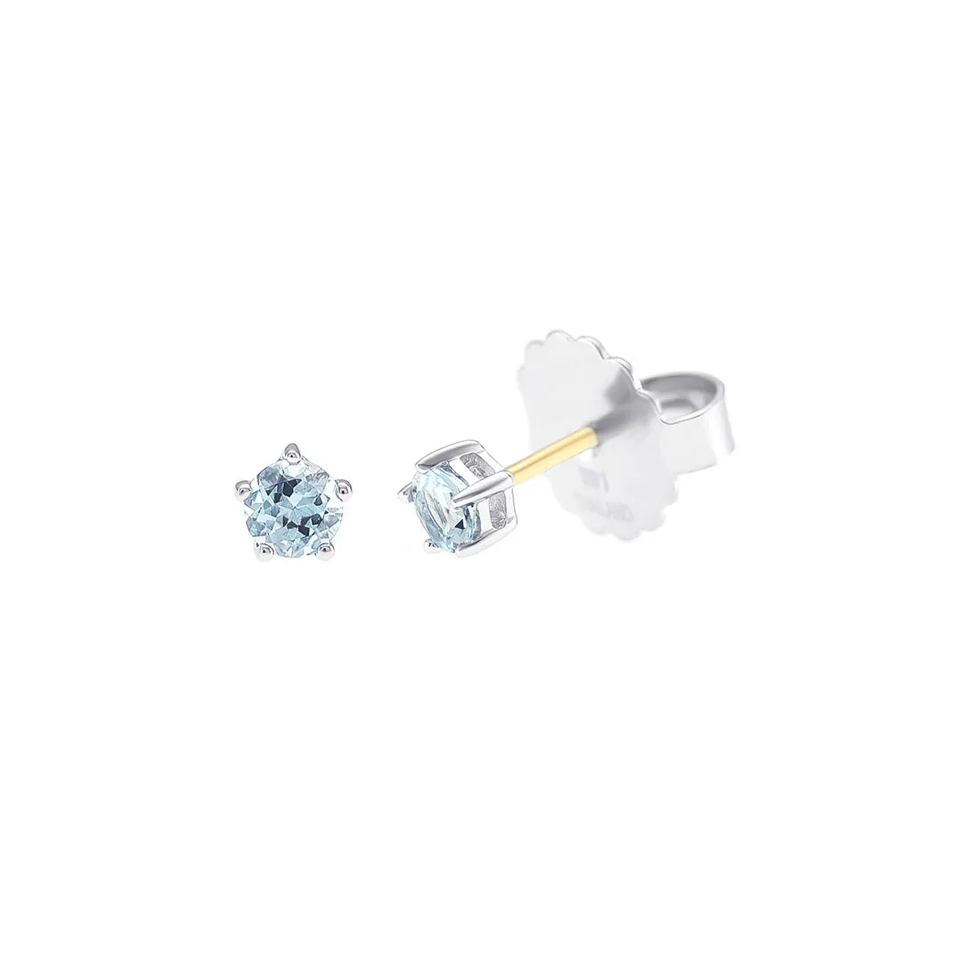 Kate Earrings in Aquamarines