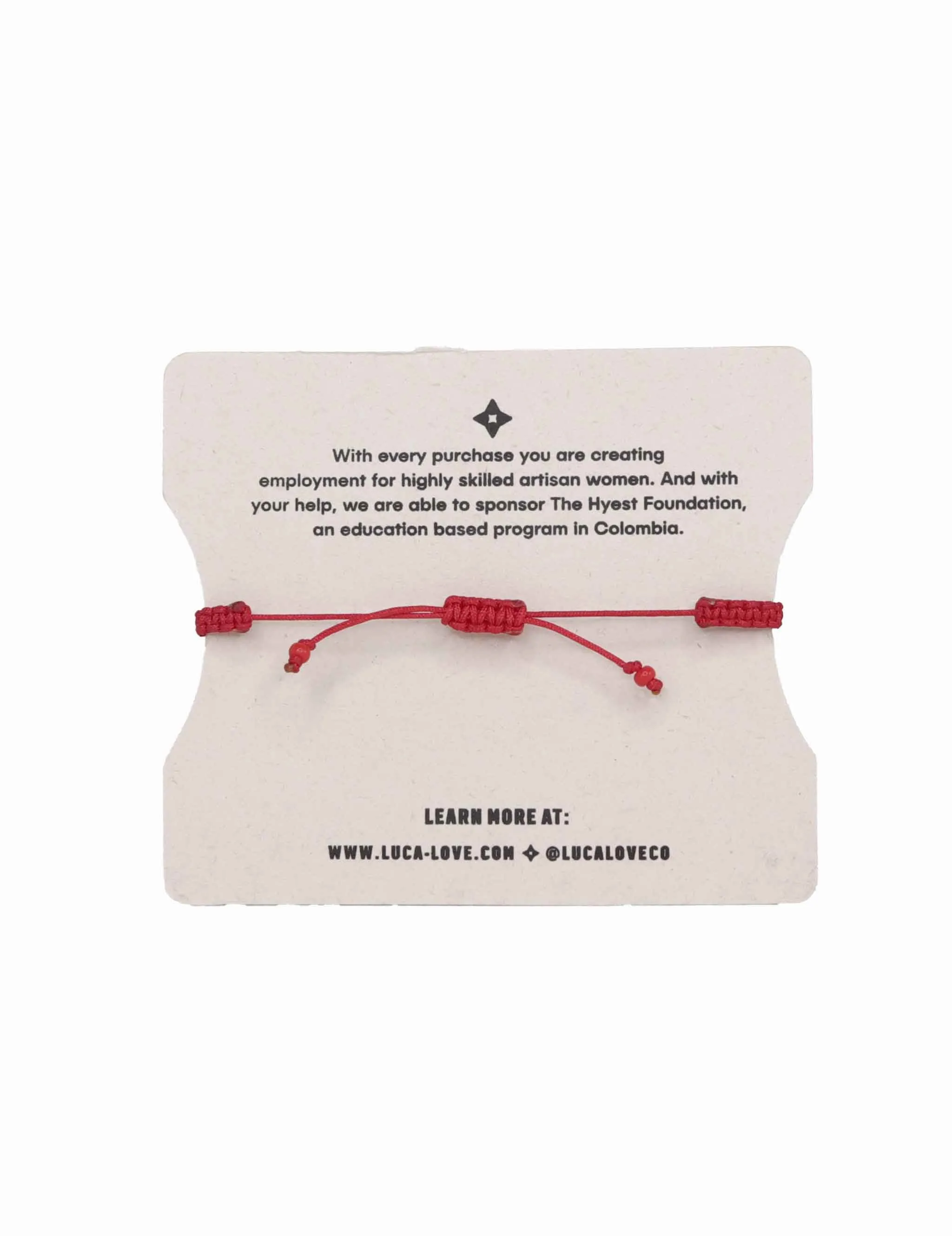 Kids Threaded Evil Eye in Red