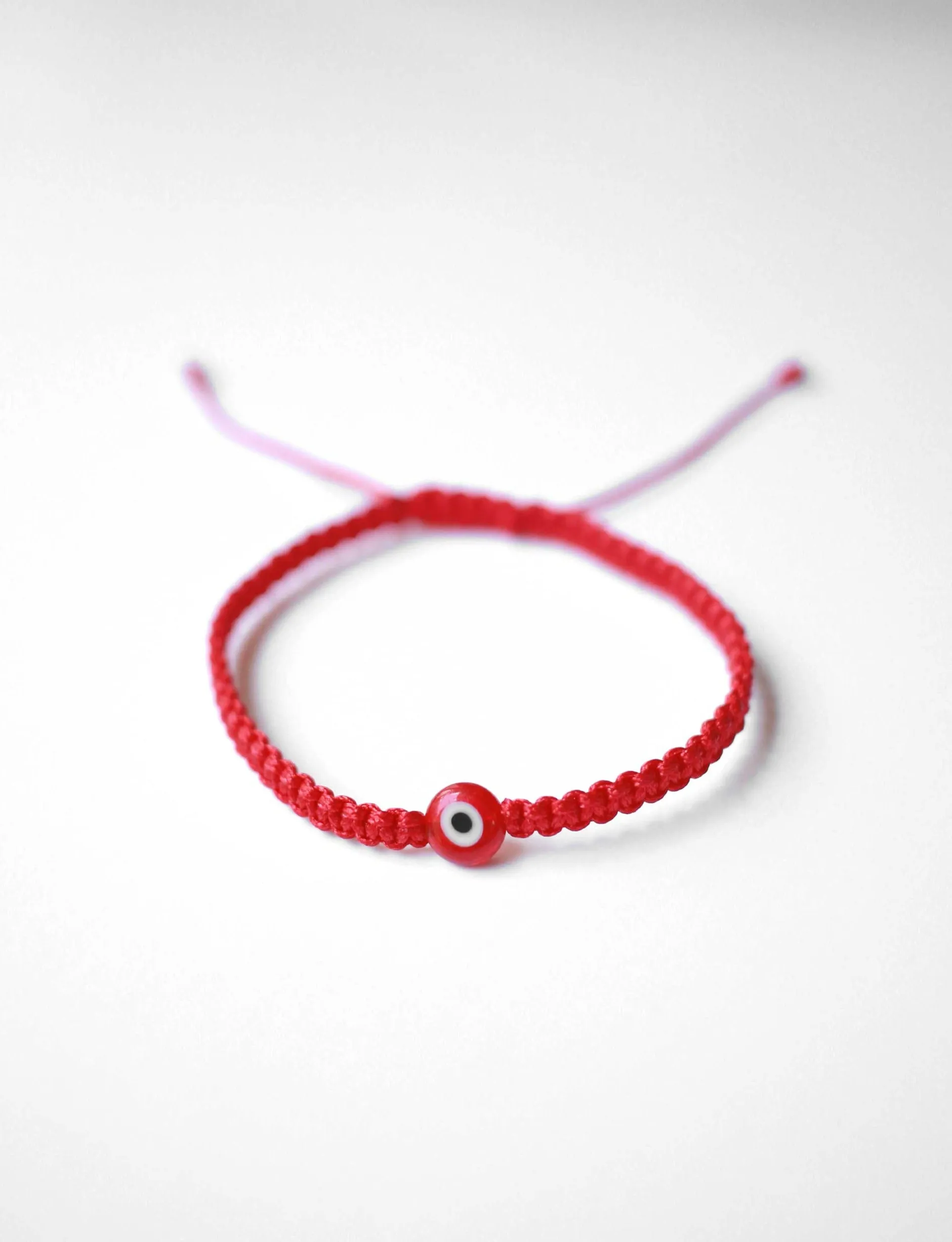 Kids Threaded Evil Eye in Red