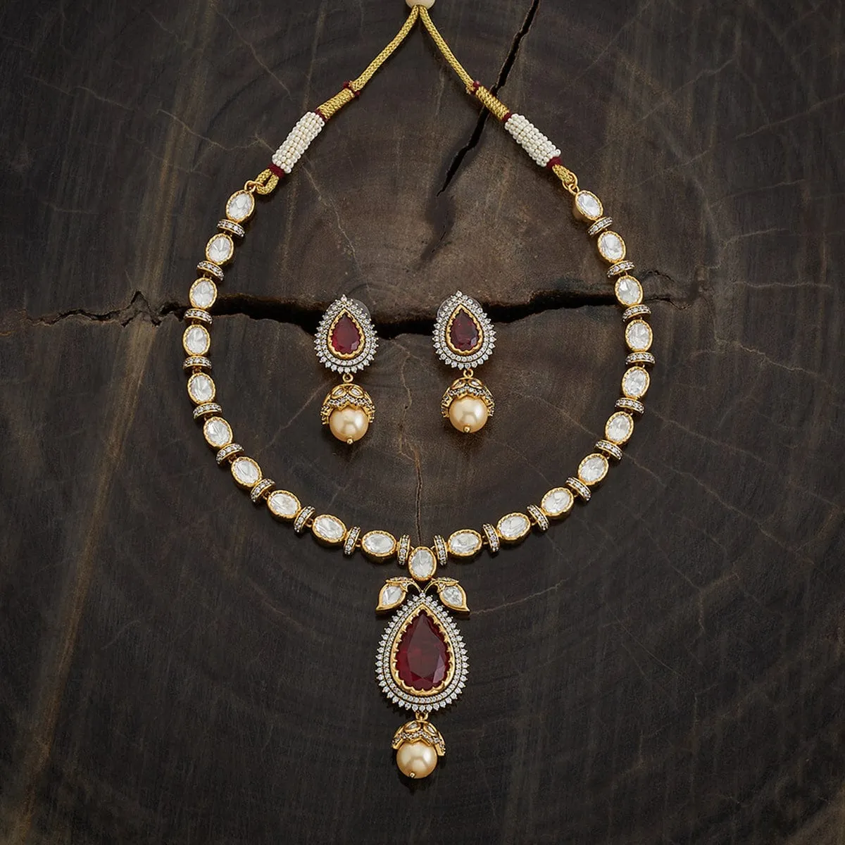 Kundan Necklace 173036