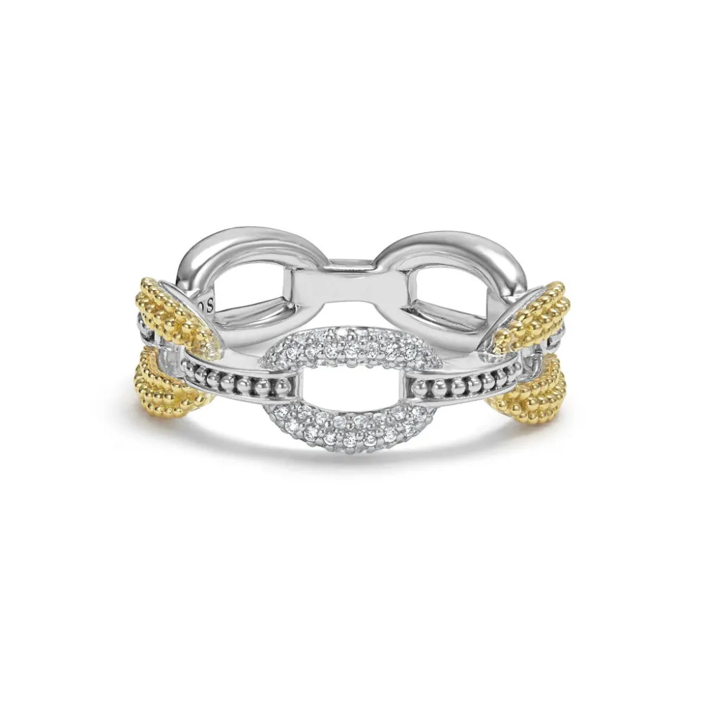 Lagos Small 18k Gold Eternity Diamond Ring