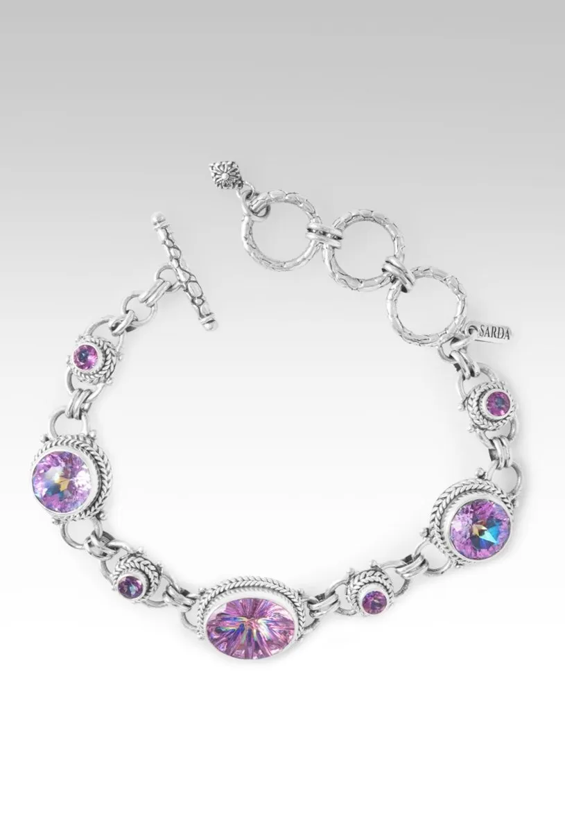 Let Your Faith Shine Bracelet? in Wanderjahr? Mystic Quartz, Lotus Blossom? Mystic Quartz & English Tearose? Mystic Topaz
