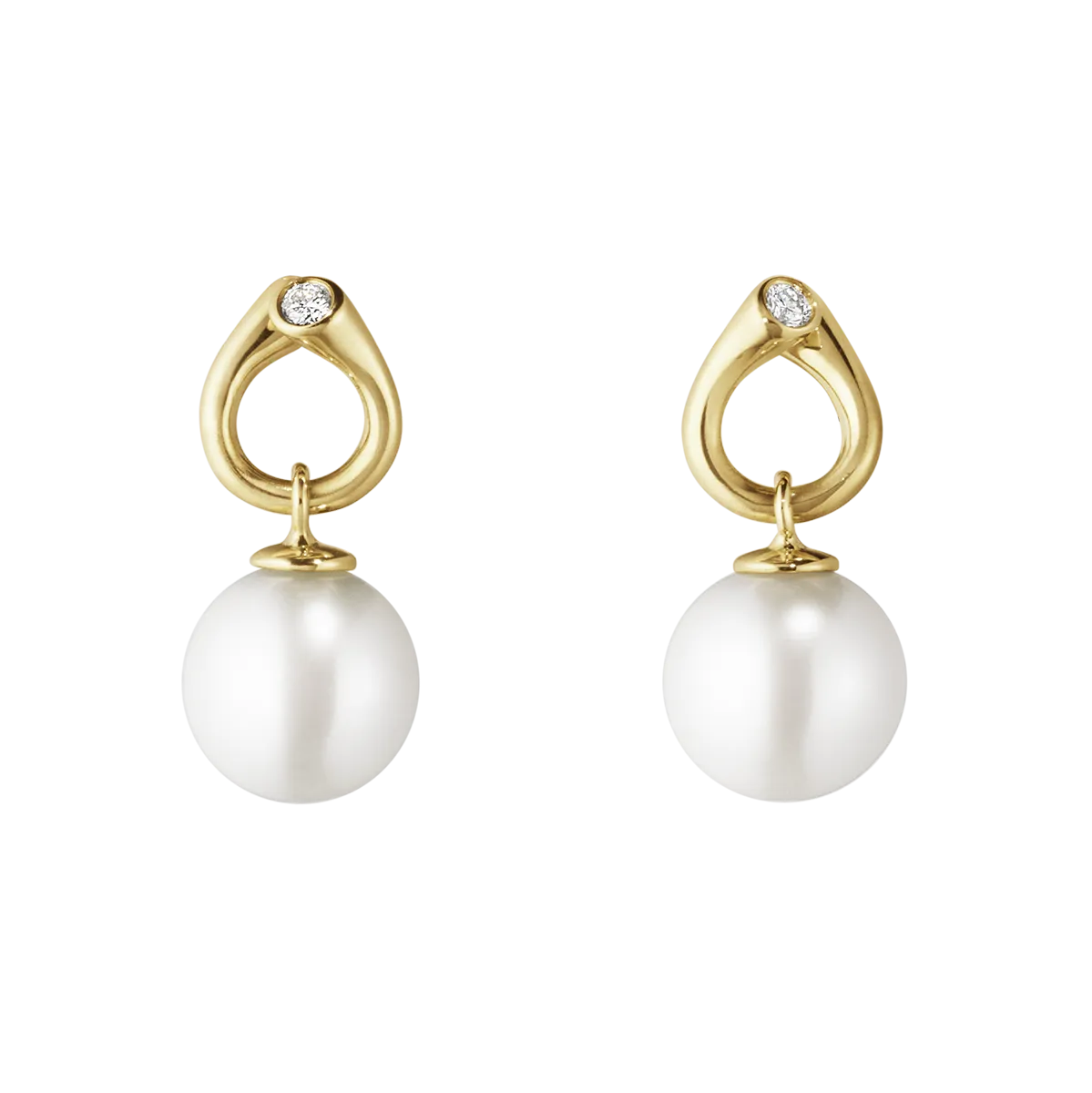 Magic Pearl & Diamond Earrings