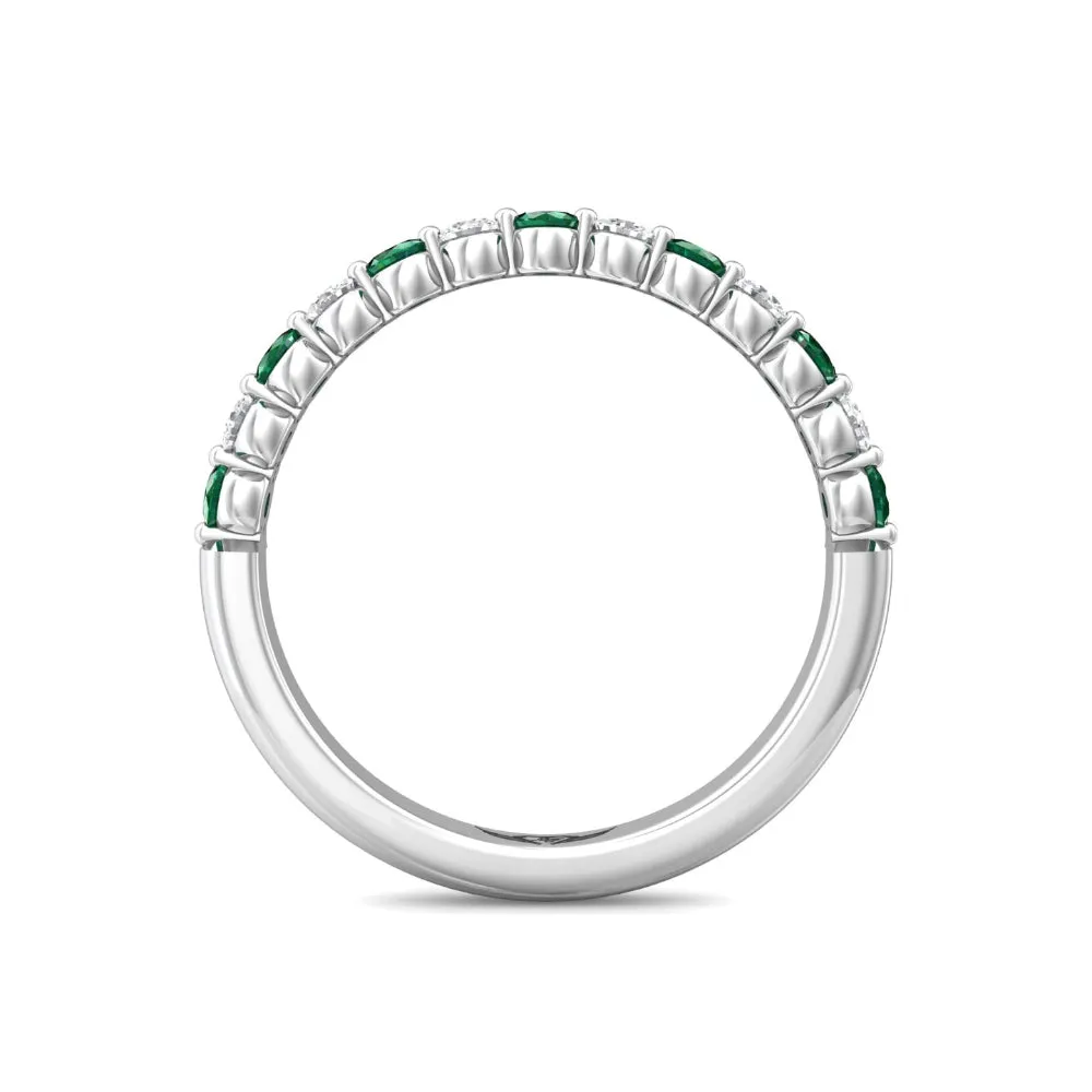 Martin Flyer 14k Diamond and Emerald Band