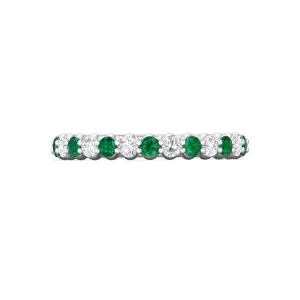 Martin Flyer 14k Diamond and Emerald Band