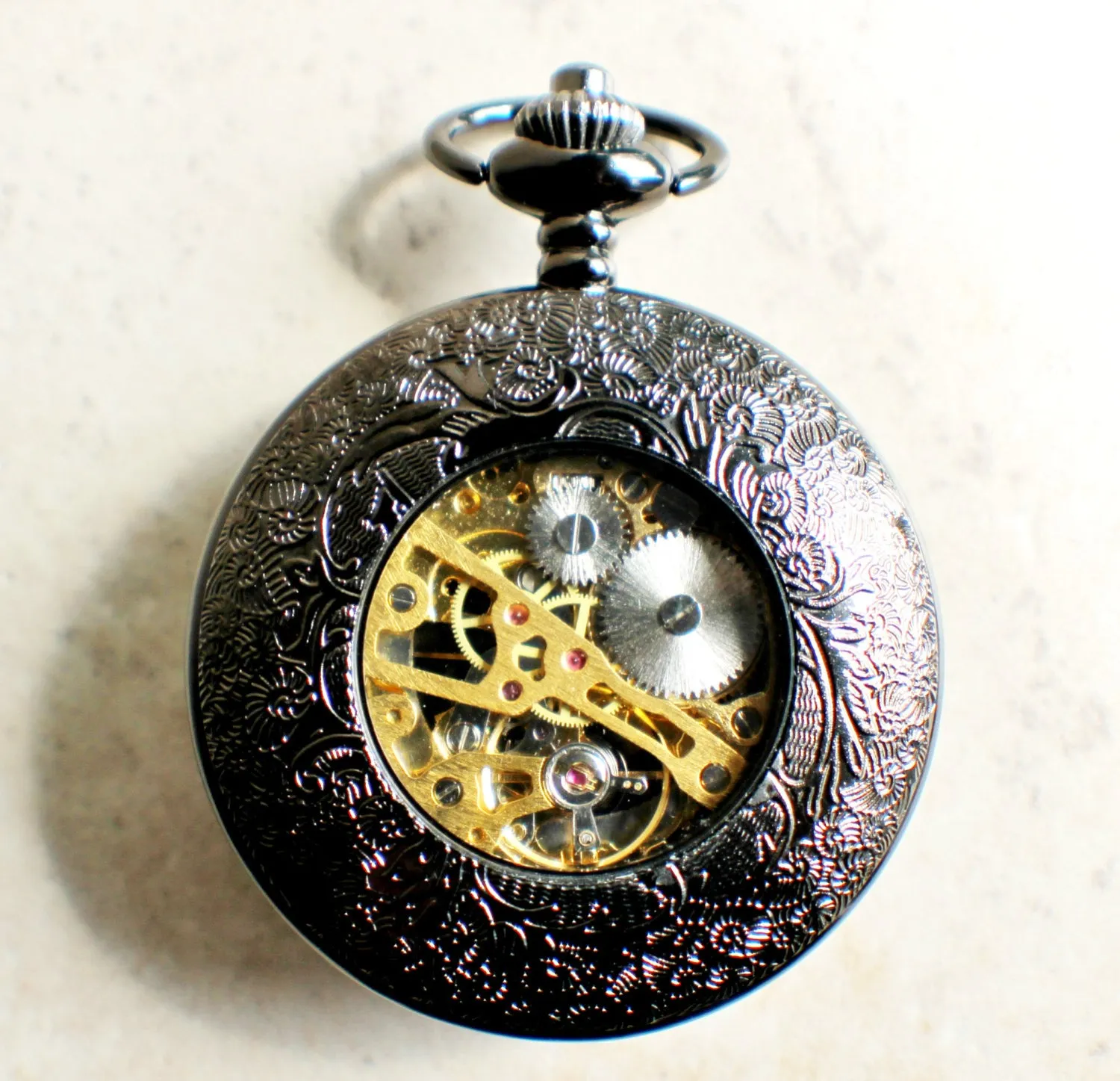 Mechanical mermaid pocket watch.