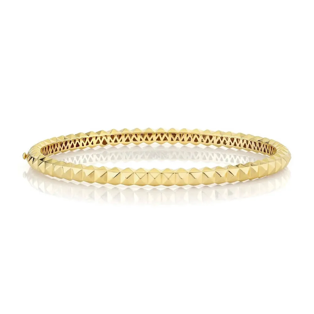 Michael M 14K Yellow Gold Men's Tetra 3D Fashion Bracelet BR407M