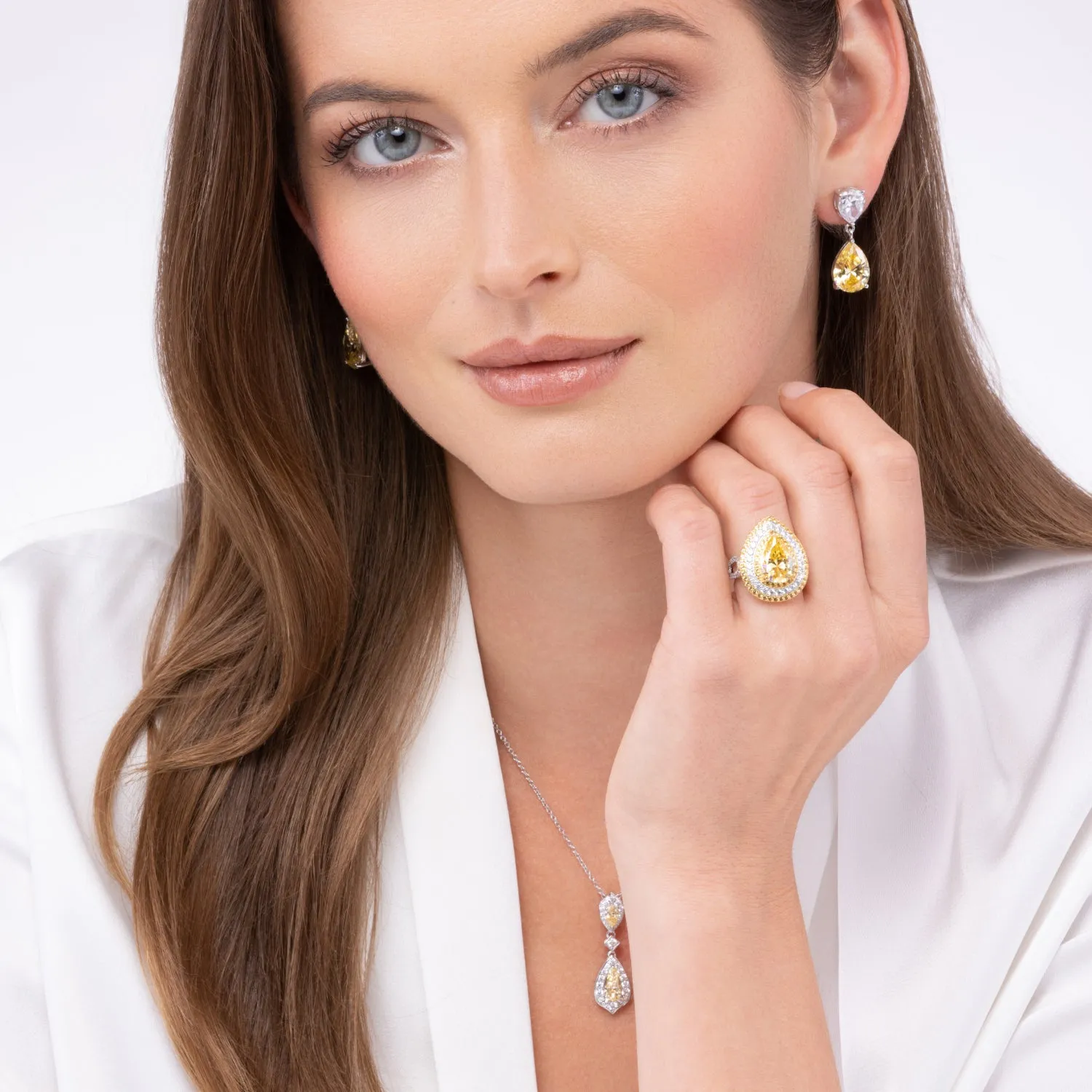 Miranda 5 Carat Canary Drops by Kathy Hilton