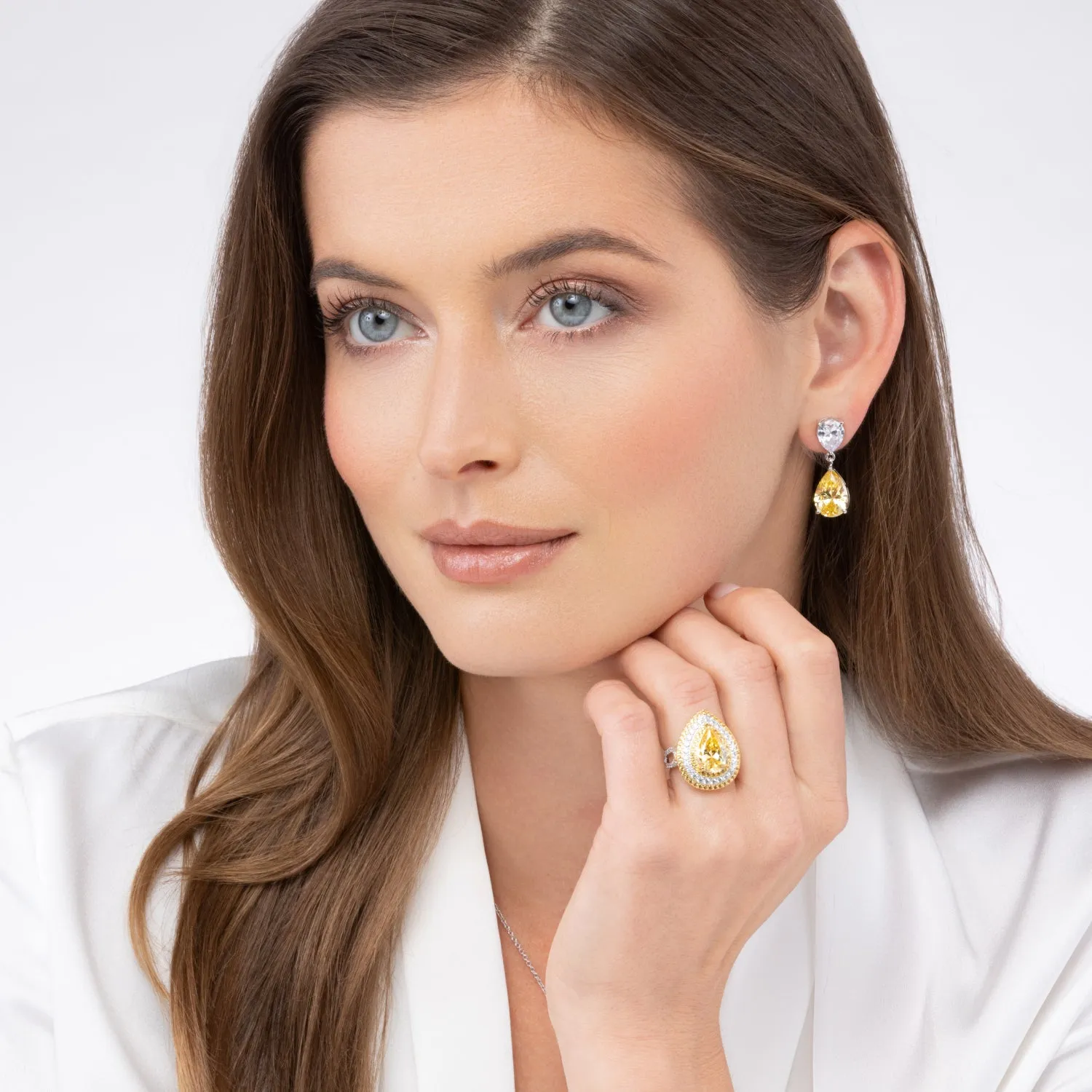 Miranda 5 Carat Canary Drops by Kathy Hilton