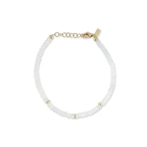 Moonstone Birthstone Bead Bracelet