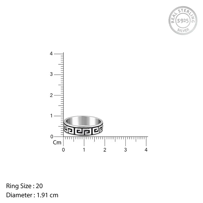 Oxidised Silver Ultimate Drip Ring For Him